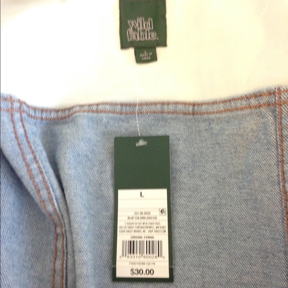 Wild Fable Patchwork Denim Trucker Jacket L NWT - Picture 6 of 7